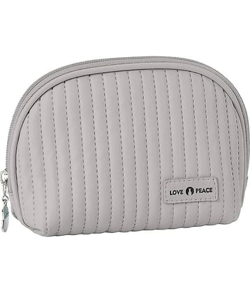 Jewellery Organiser PU Leather Zipper Portable Storage Box with Divider Container