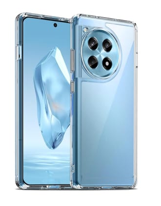 JGD PRODUCTS for OnePlus 12R 5G (2024) Premium Transparent Hybrid Soft Slim Dust Proof Back Case Cover with Camera Protection JGD PRODUCTS for OnePlus 12R 5G (2024) Premium Transparent Hybrid Soft Slim Dust Proof Back Case Cover with Camera Protection - 