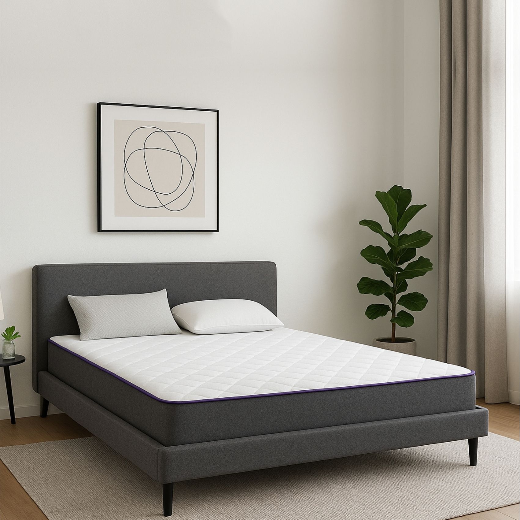 SLEEP SPA Dual Comfort - Hard & Soft- with Comfort Cubes and Rebotech Tech. 8 inch Single High Resilience (HR) Foam Mattress  (L x W. 72 inch x 30 inch)