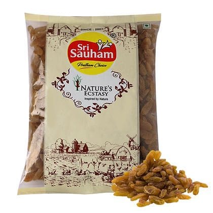 Sri Sauham Premium Kishmish, Indian Raisins - 200g