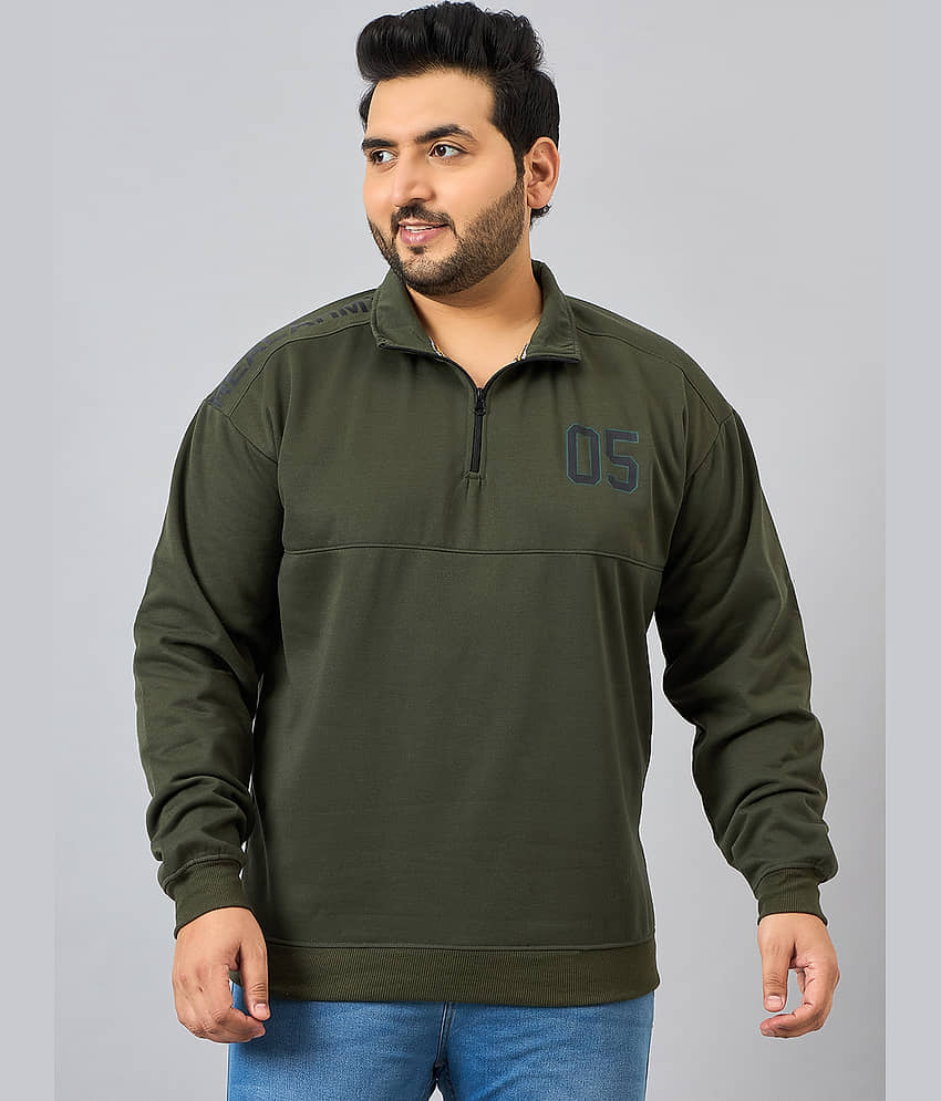 AUSTIVO Fleece High Neck Men's Sweatshirt - Grey ( Pack of 1 )