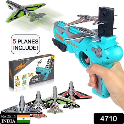 Airplane Launcher Toy with Foam Planes, 5-Pack