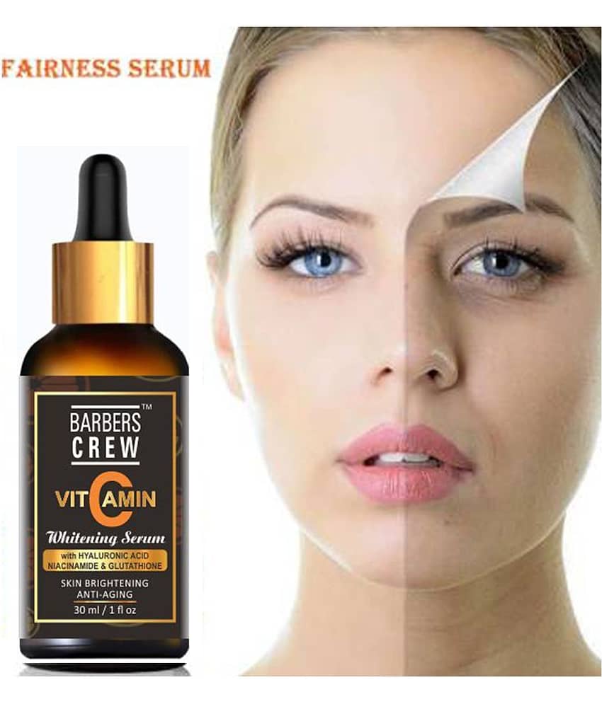 Barbers Crew Vitamin C 20% Oil Free Facial Serum- For Skin Whitening & Brightening Face Serum 30 mL