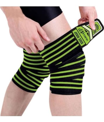MuscleXP - Black Fiber Knee Wrap ( 1 Pair )