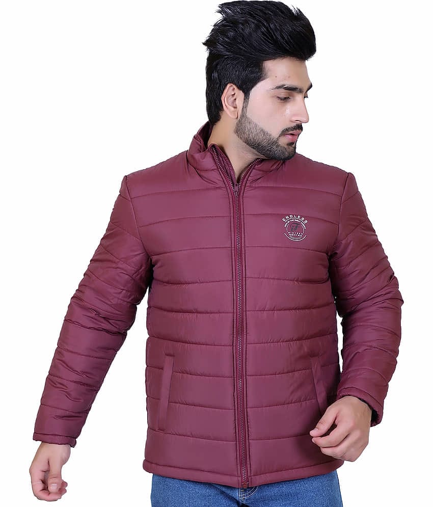 IF-INDIAN FORT Polyester Men's Quilted & Bomber Jacket - Red ( Pack of 1 )