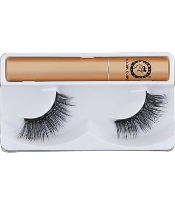 Colors Queen Magnetic Eyelashes, 5D Fake Eyelash Long Natural 1 Pair with 5g Eyelash Glue