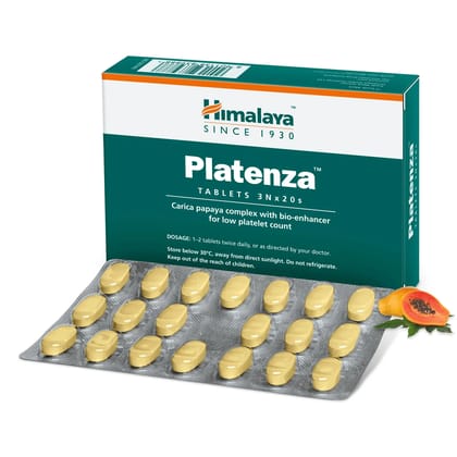 PLATENZA TABLETS 3X20’S INDIA 60 no.s