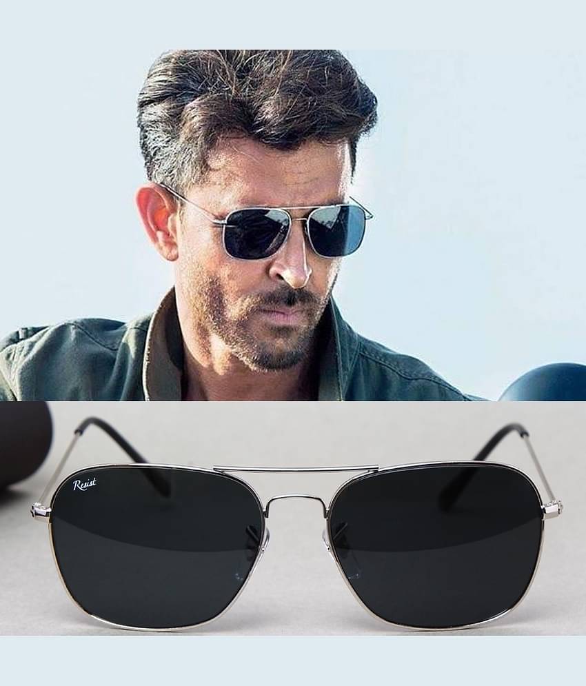 RESIST EYEWEAR Silver Square Sunglasses ( Pack of 1 )