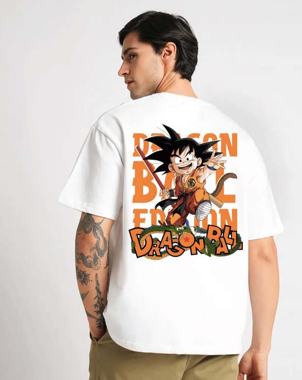 DragonBall White oversized T-shirt