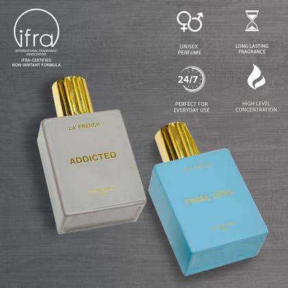 La French Final Call & Addicted Unisex Luxury Perfume Gift Set 50ml X 2 Pcs