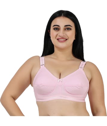 Ladyland Pack of 1 Cotton Non Padded Everyday Bra For Women ( Pink )