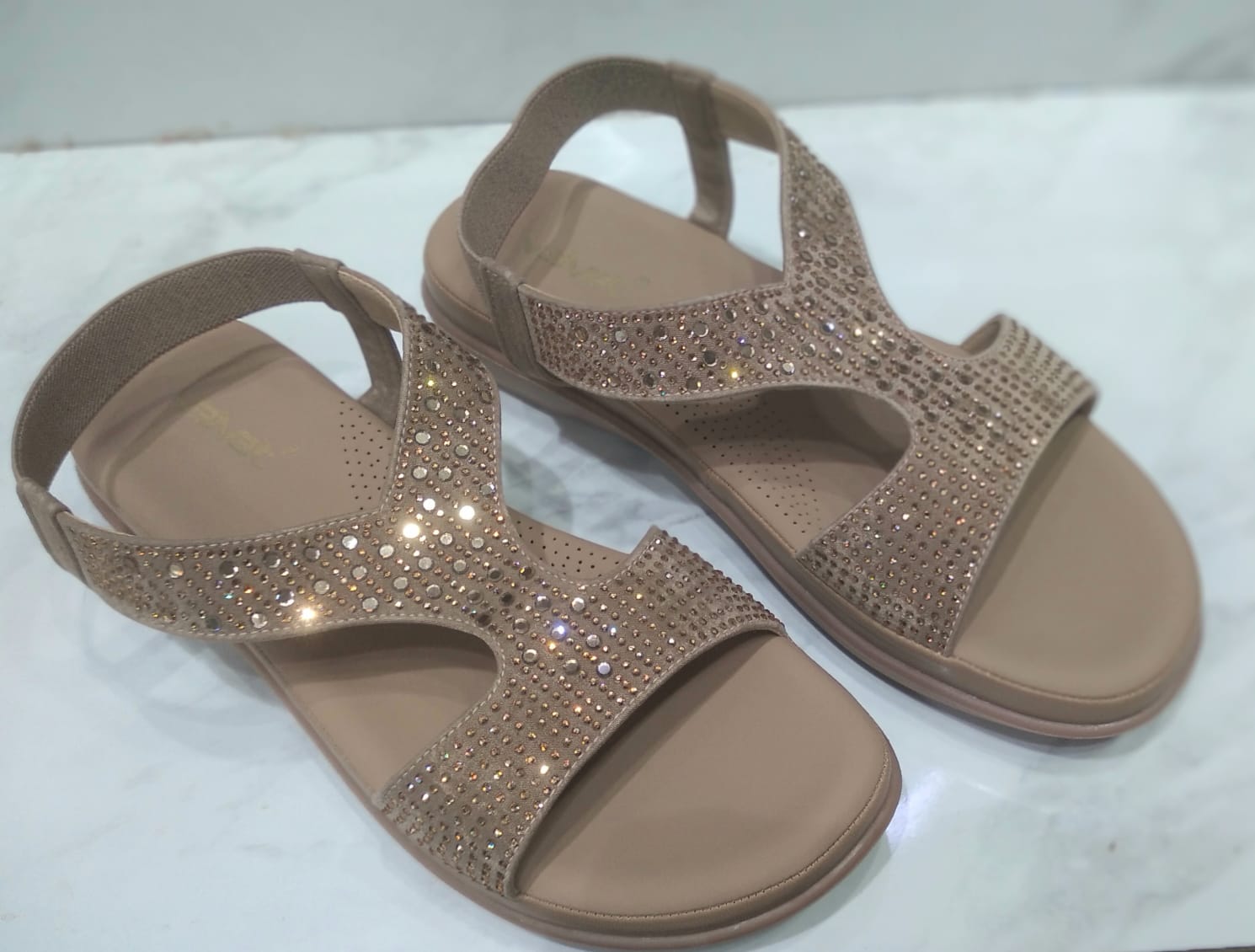 Ladies Tpr comfortable Flat Sandals with cushion in pad