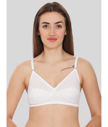 ILRASO Cotton Non Padded Women's T-Shirt Bra ( White )
