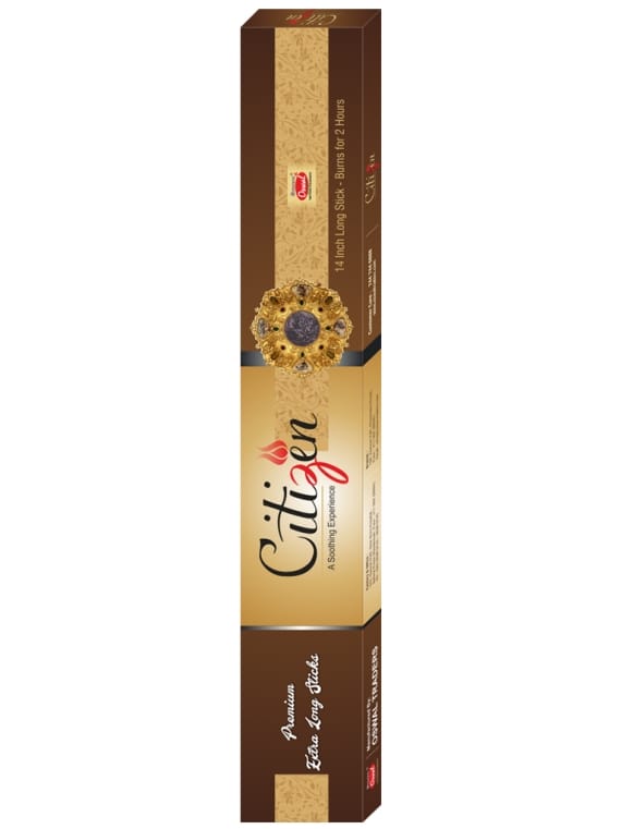 Citizen Agarbatti - Packaging-16' batti 100g Box,Fragrance-Fancy