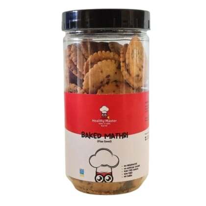 Healthy Master Baked Wheat Mathri (Flax Seed) 250G