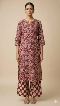 Stitched Cotton Sets Elegant Hand Block Printed Cotton Kurti Sets perfect for daily wear and festive occasions!Comfort fit | Soft breathable fabric | Beautiful hand block prints