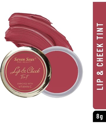 Seven Seas Lips & Cheek Tint Enriched With Vitamin C For Lips,Cheeks and Eye (Hippie Pink 8g)