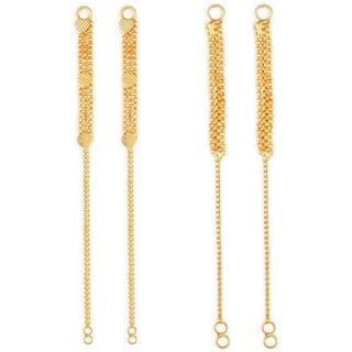 1gram gold Plated Kanchain Ear chain earcuff Ear to Ear Combo for Women & Girls