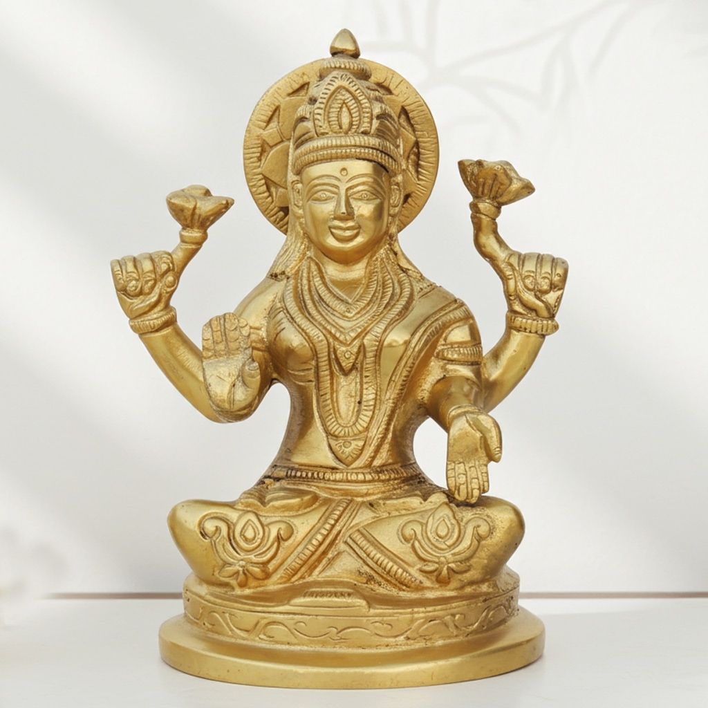 Brass Showpiece Laxmi Ji (BSMAS1000 L)