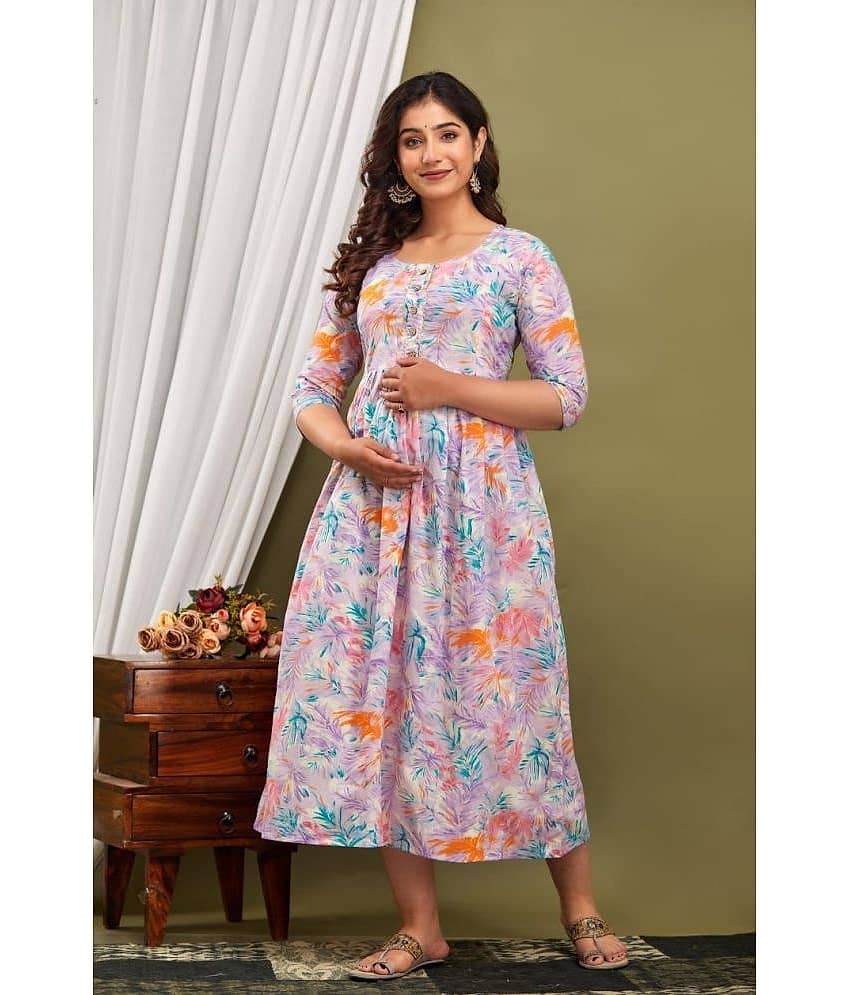 Nevisha Style Multi Color Cotton Maternity Kurta