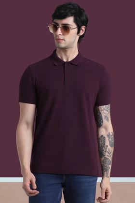 Classic Polo in Wine-S