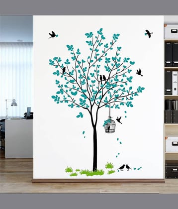 Inkfence Wall Sticker Birds ( 120 x 90 cms )