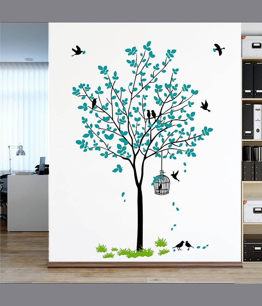 Inkfence Wall Sticker Birds ( 120 x 90 cms )