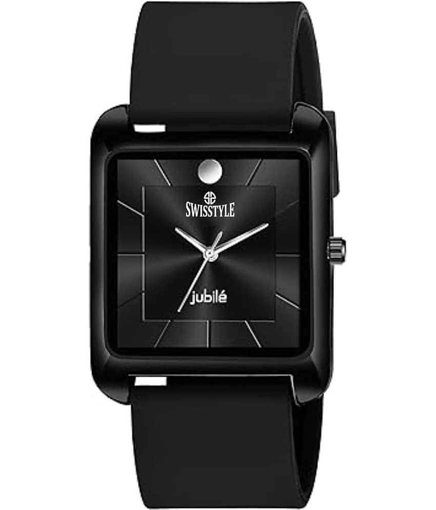 Swisstyle Black Silicon Analog Men's Watch