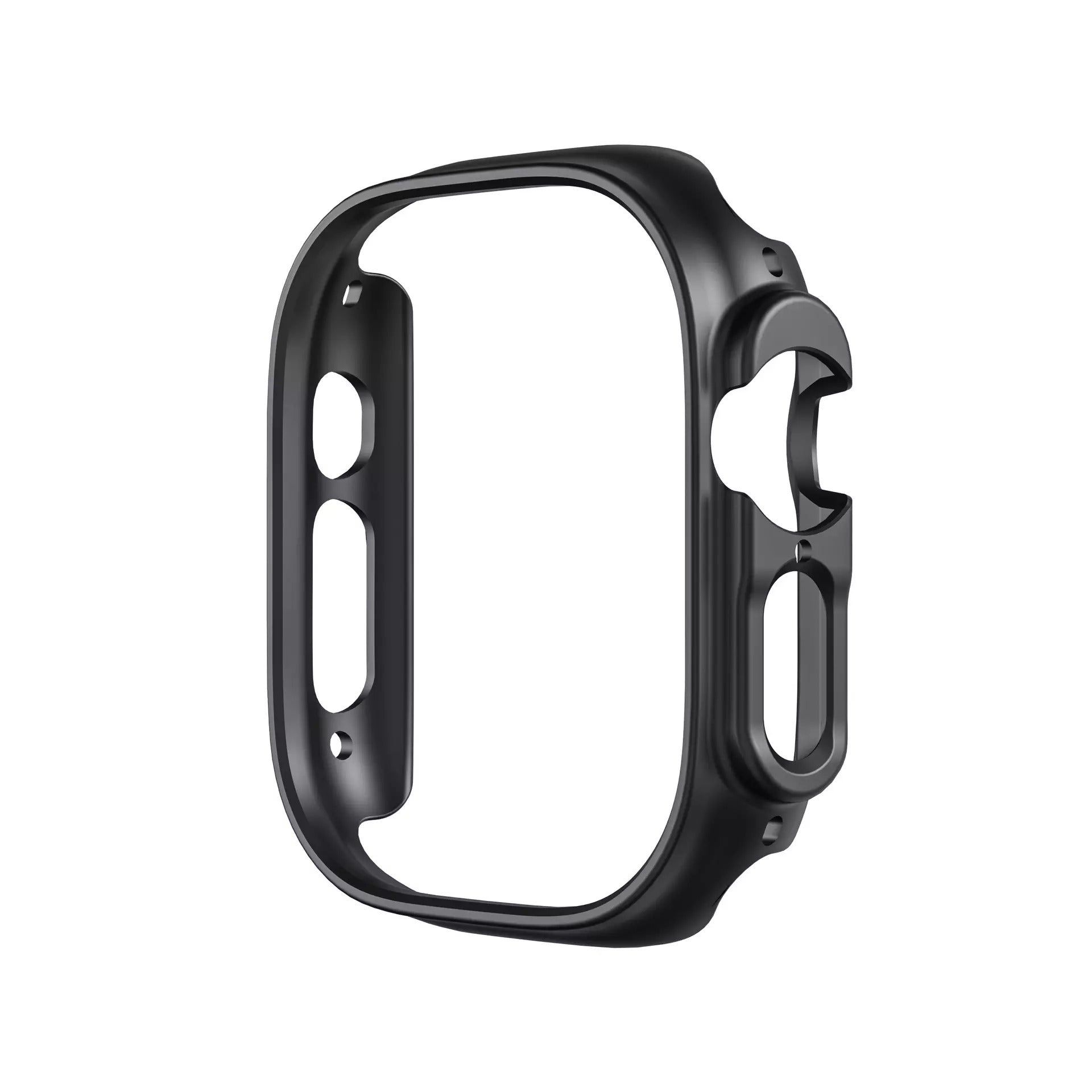Premium Hard Frame Bumper Case By iSerieshub For Smart Watch Ultra 49mm-49MM / Black