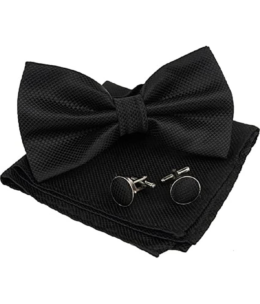 PENYAN Black Checks Rayon Necktie