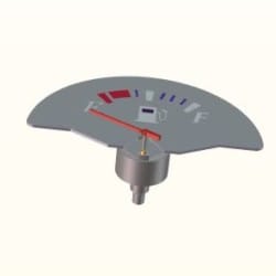 Hero Genuine Fuel Meter Assembly for HF Deluxe | OEM Fit | Accurate Fuel Level Indication | Stable Sensor Response | Reliable Dashboard Integration | Consistent Riding Information - 37300AAH001S