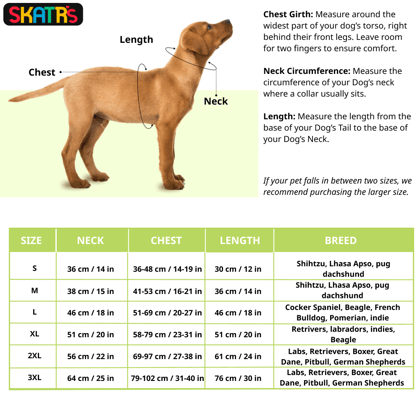 Skatrs Full Coverage Cape Style Raincoat for Dogs and Cats (Blue) - M