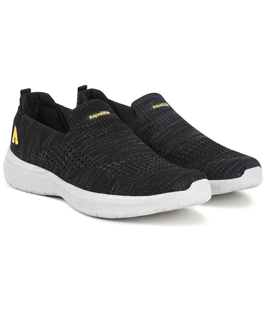 Aqualite Black Men's Slip-on Shoes - None