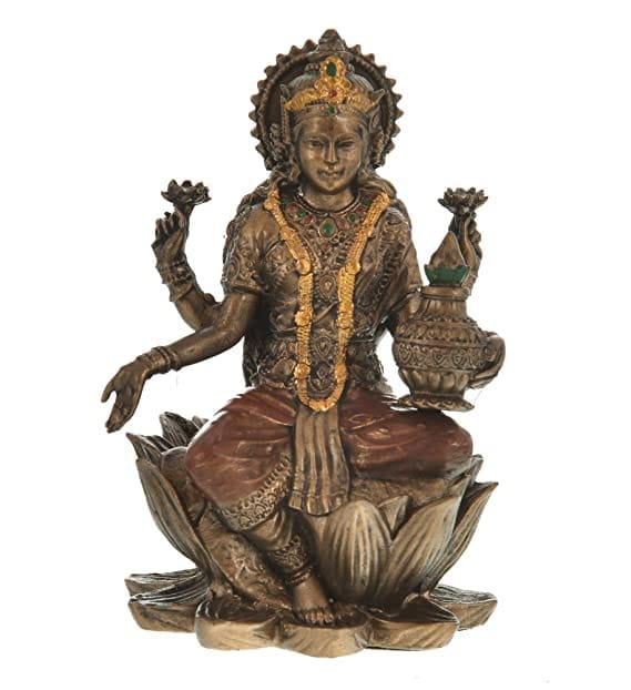Patwari Arts Bronze Laxmi Maa Statue for Home Temple Decoration, Laxmi Ji Murti, Goddess of Money, Fortune and Wealth