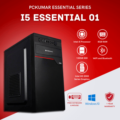 Intel Core i5 (3rd Gen) | 8 GB RAM | 250 GB SSD  Desktop PC
