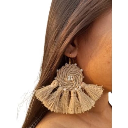 Handmade Banana Fiber Earring For Women