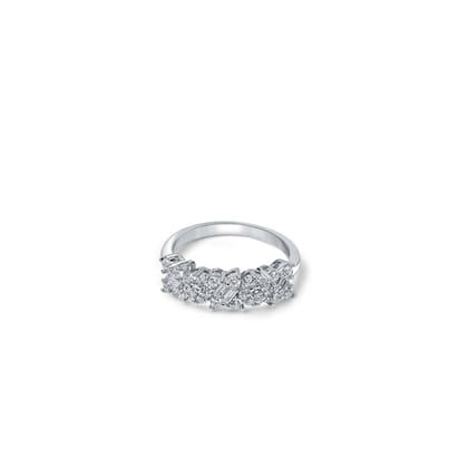 Garden Glory Sterling Silver Ring with Zirconia-6.5