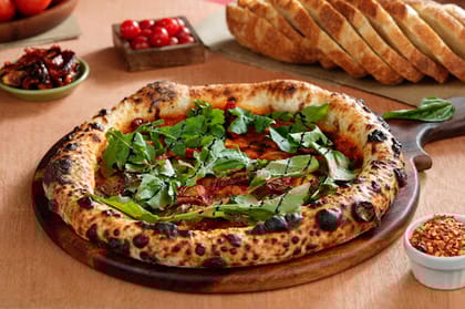 Sourdough Sundried Tomato & Rocket Pizza