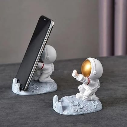 Astronaut Phone Holder Spaceman Mobile Phone Stand Cool 3D Cartoon Multi Purpose Desk Holder Pack of 1