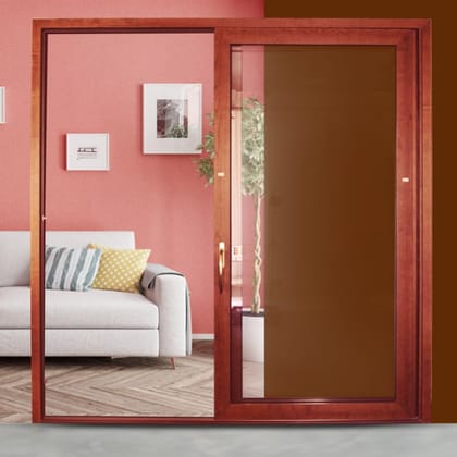 TOPAZIO Lift & Slide Aluminium-Clad Wood Sliding Door, Premium Quality (in 10ft X 8ft)