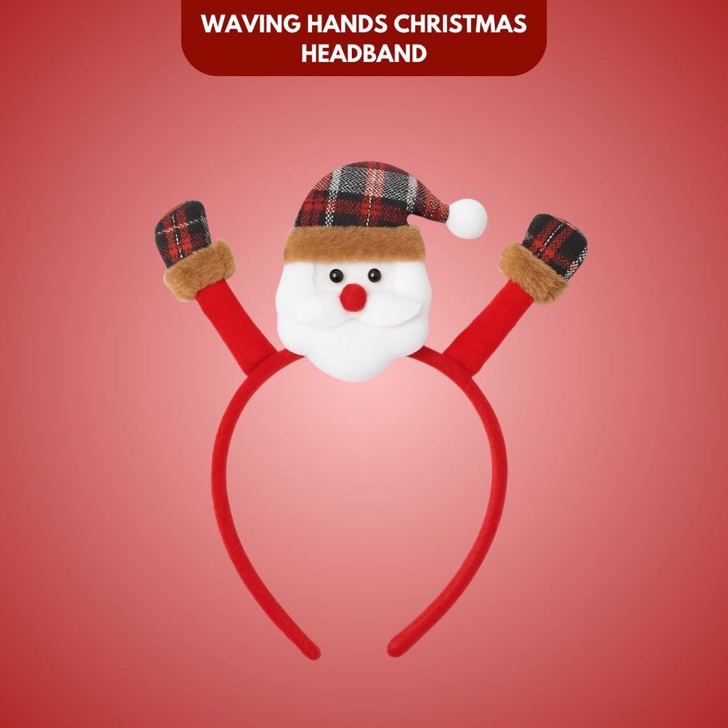 Christmas Headband w/Waving Hands - Party and Festive Needs | Buy online on ZillyBuy