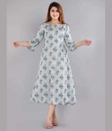 EXPORTHOUSE - Multicolor Rayon Women's Flared Kurti ( Pack of 1 )