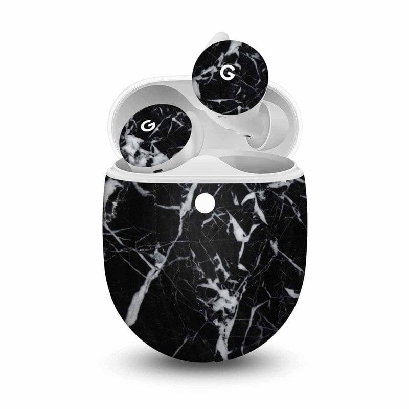 Black Marble Skin For Pixel Buds A-Series