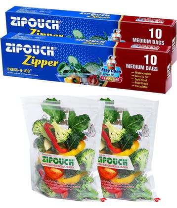 Zipouch White Combos ( 10 Pcs )