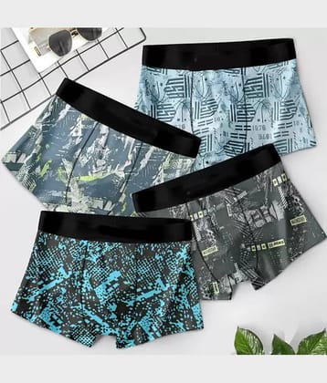 CAVENDRES Pack of 4 Cotton Blend Briefs For Men's ( Multicolor3 )