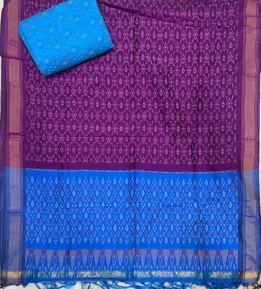 Ikkat Sico Suit Lavender Color