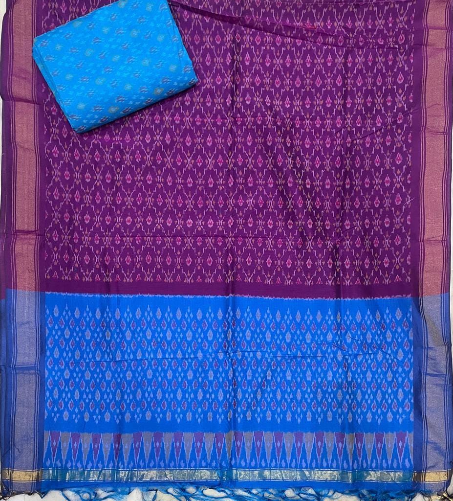 Ikkat Sico Suit Lavender Color