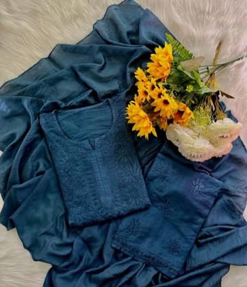 Lucknow Handwork Chikankari  Palazzo Set