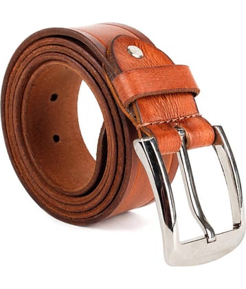 CIMONI - Tan Leather Men's Formal Belt ( Pack of 1 )