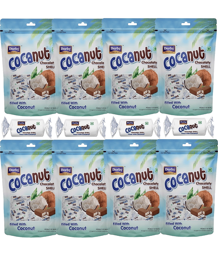 Derby COCONUT CHOCOLATE Toffees 800 gm Pack of 8